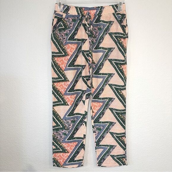 Pants - Abstract Geometric Print Lounge Pajama Pants